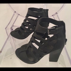 G by Guess gladiator  hunk heel shoe